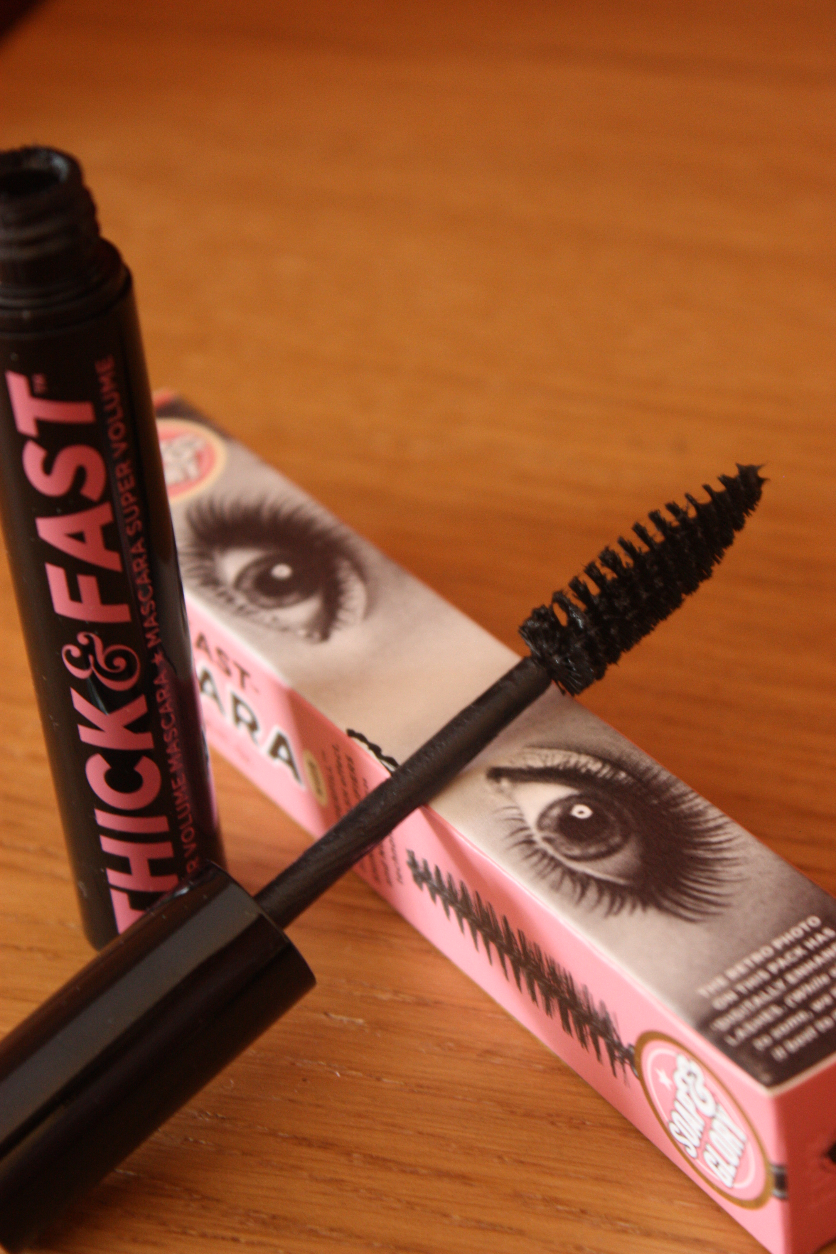 Soap and Glory Thick & Fast Mascara in Super Jet Black - although I fear the wand may be too big for my stupidly short lashes :-(