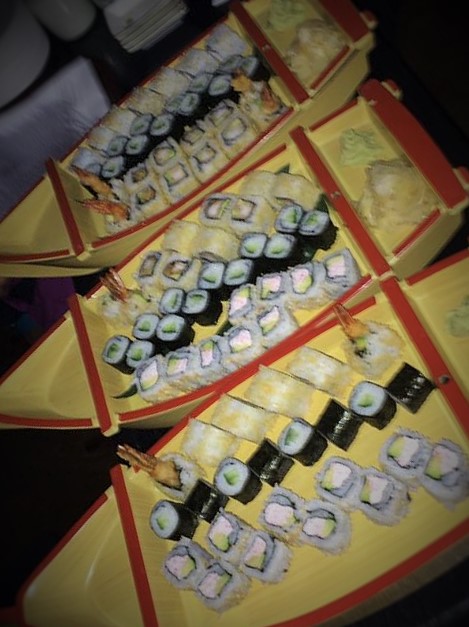 Boats full of sushi - now that's a flotilla I could get behind