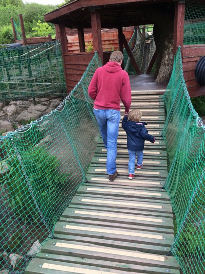 The Treehouse, withy all its bridge and tunnels was a great hit with Oscar. Not sure Ben enjoyed it quite as much!