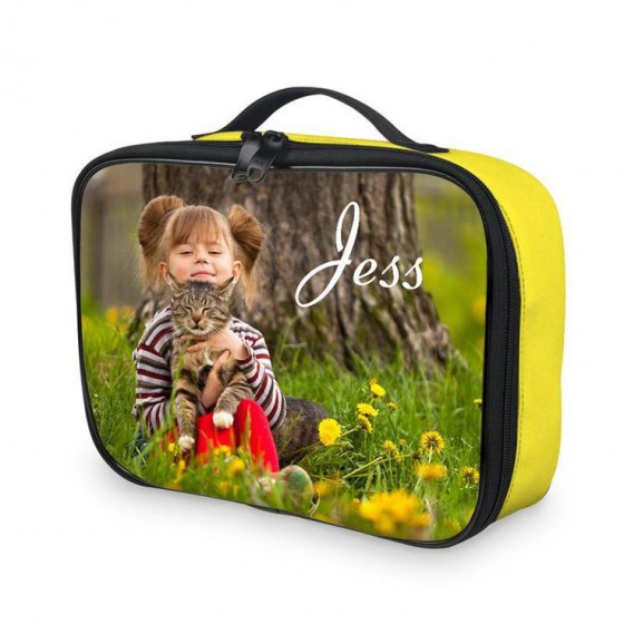 Now this one isn't cheap GBP39.99! But if you needed to mnake your lunch bag completely unique it's an option. You can personalise with pictures and words. Great if you have a visual understander.