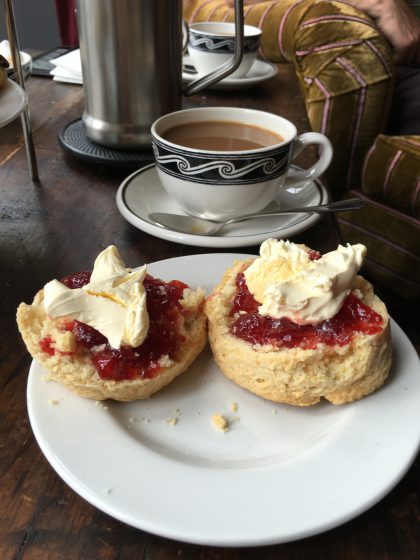 We booked our cream tea before we arrived. Happiness in a scone. PS this jam cream combo is THE only way ;) 