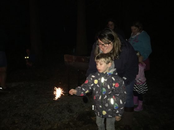 Oscar's first sparkler. I held his hand until he said, "no mummy I do it" !